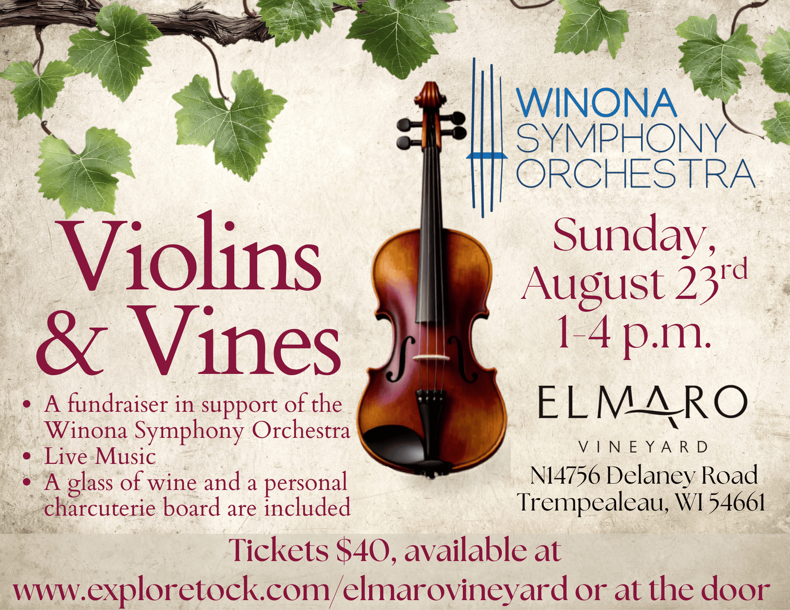 WSO Winona Symphony Orchestra 11x8.5 Poster 9 - Winona Symphony Orchestra